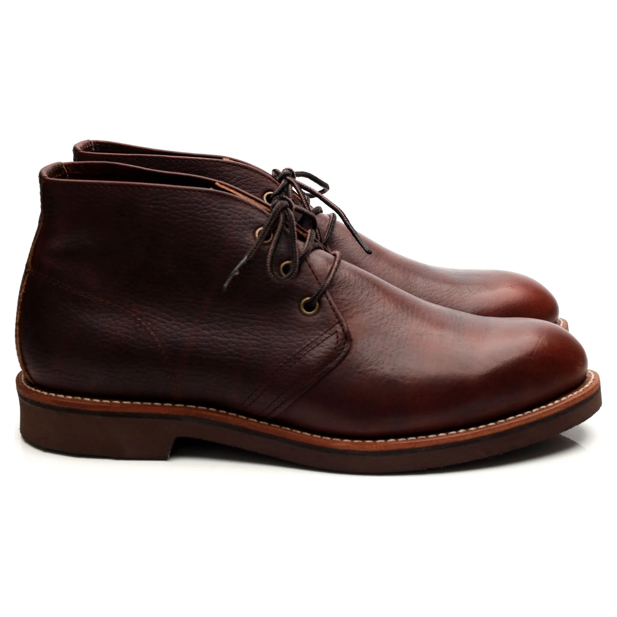 '9215' Brown Leather Chukka Boots UK 9 US 10