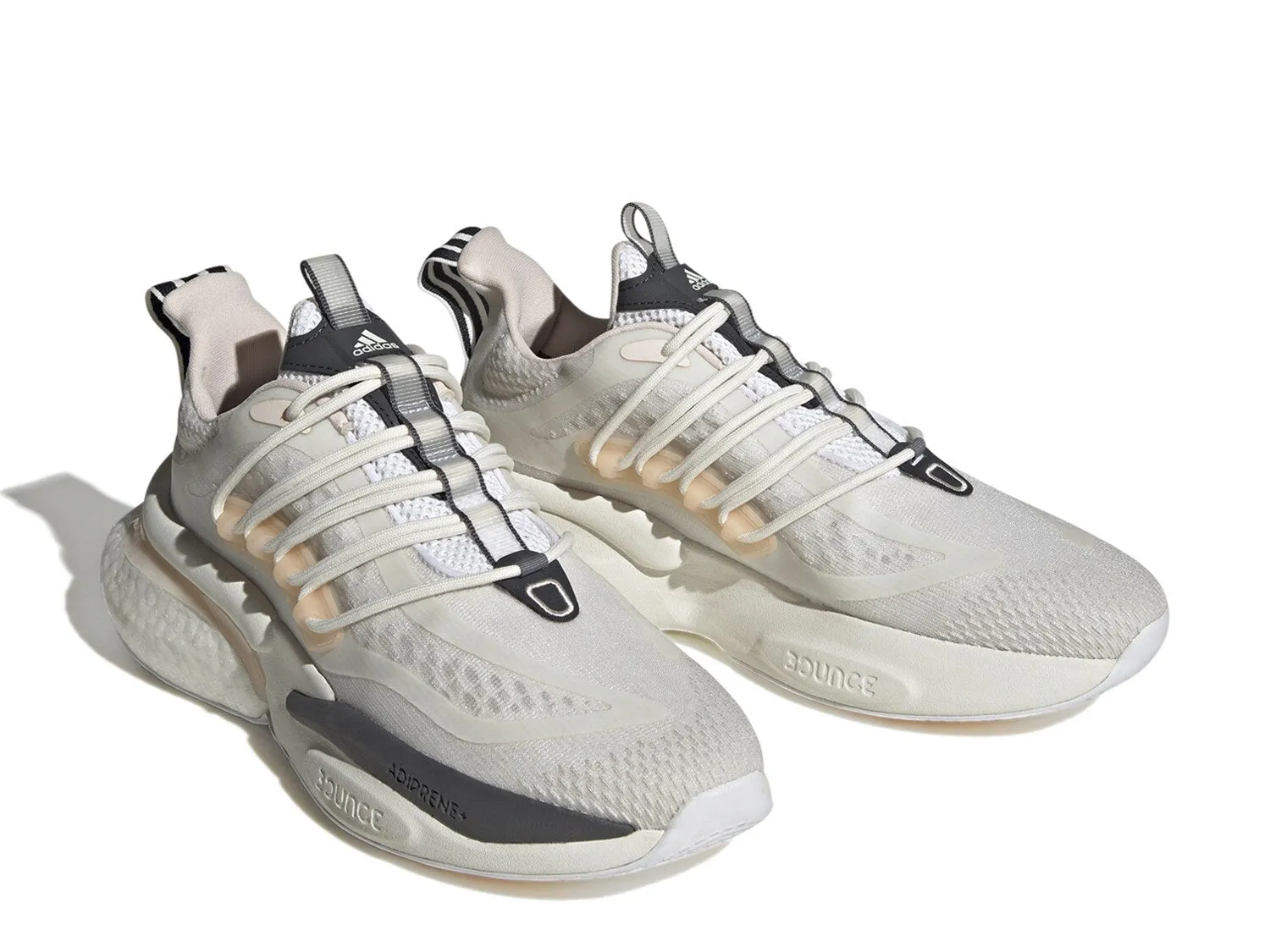 Adidas AlphaBoost V1 sneakers, white/pink