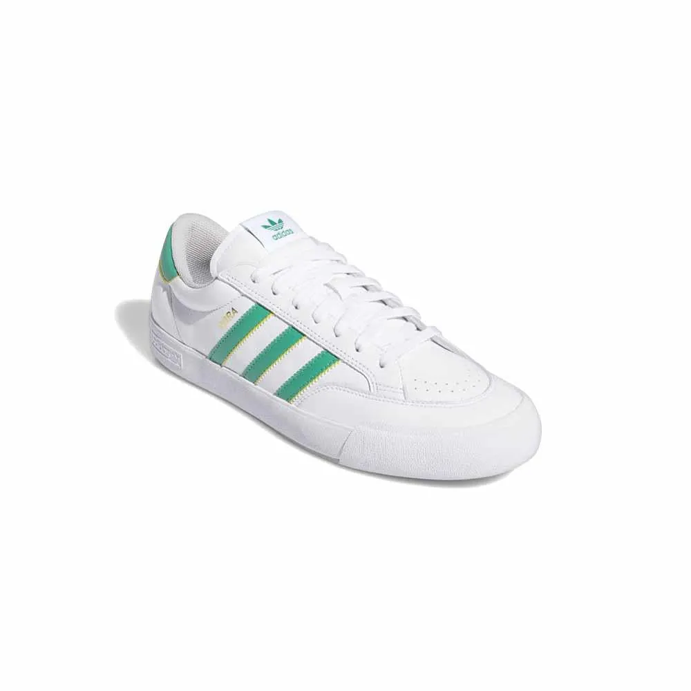 Adidas Skateboarding Nora Feather White Court Green Yellow Skate Shoes