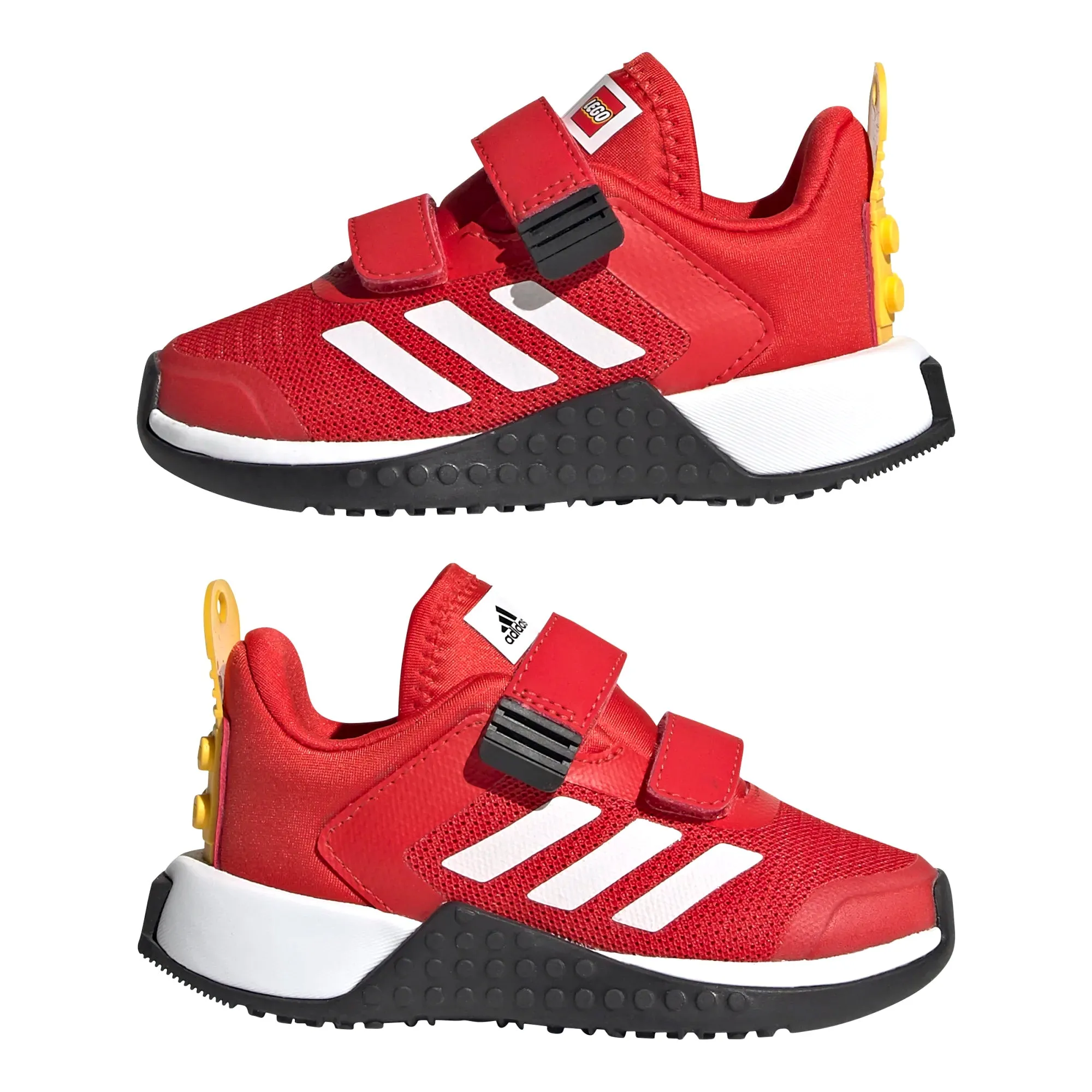 Adidas X LEGO Infant Sport CF Low Shoes, Red/White/Yellow