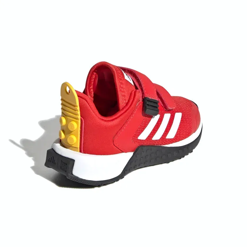 Adidas X LEGO Infant Sport CF Low Shoes, Red/White/Yellow