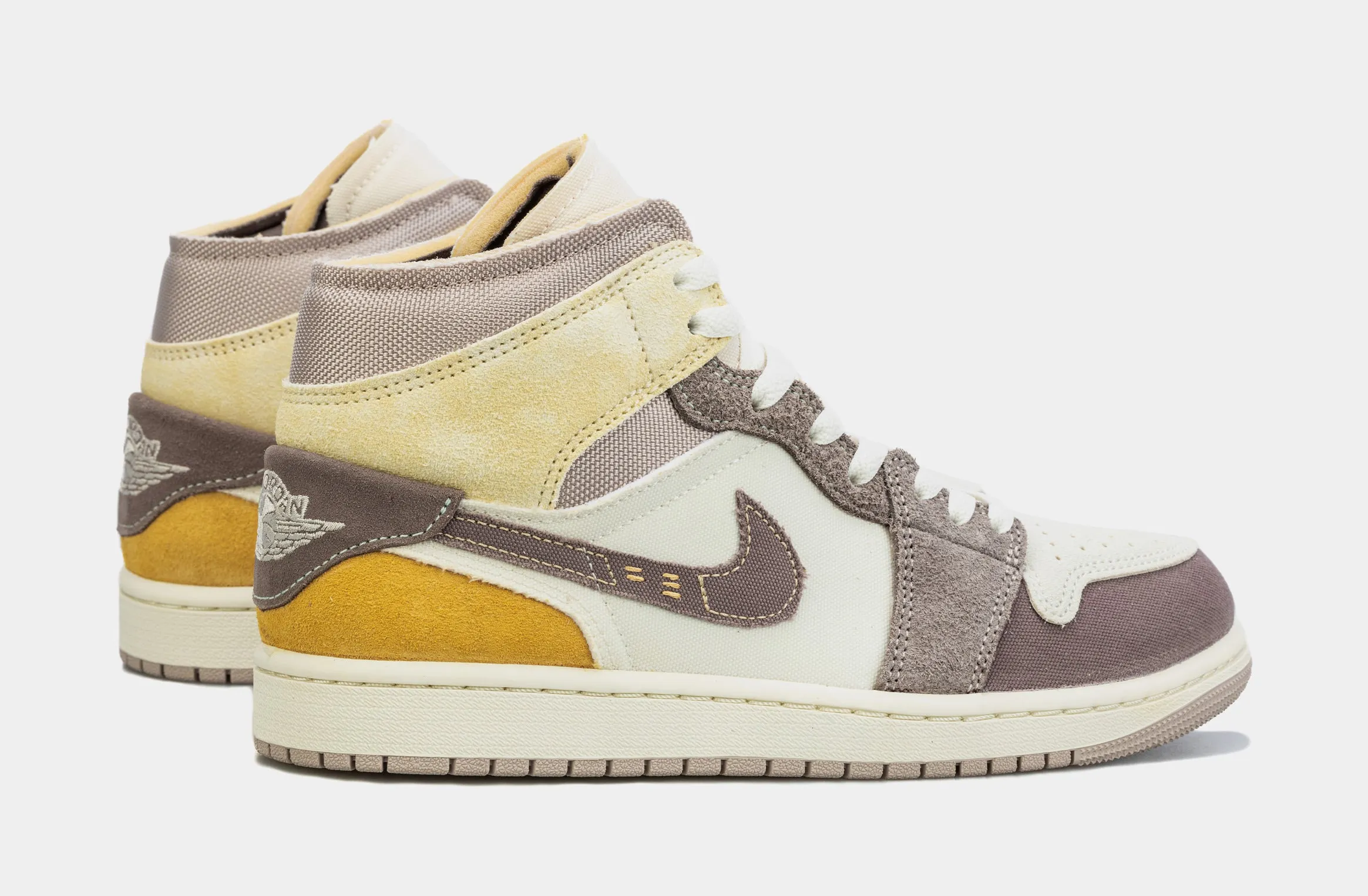 Air Jordan 1 Retro Mid SE Craft Taupe Haze Mens Lifestyle Shoes (Brown/Beige)