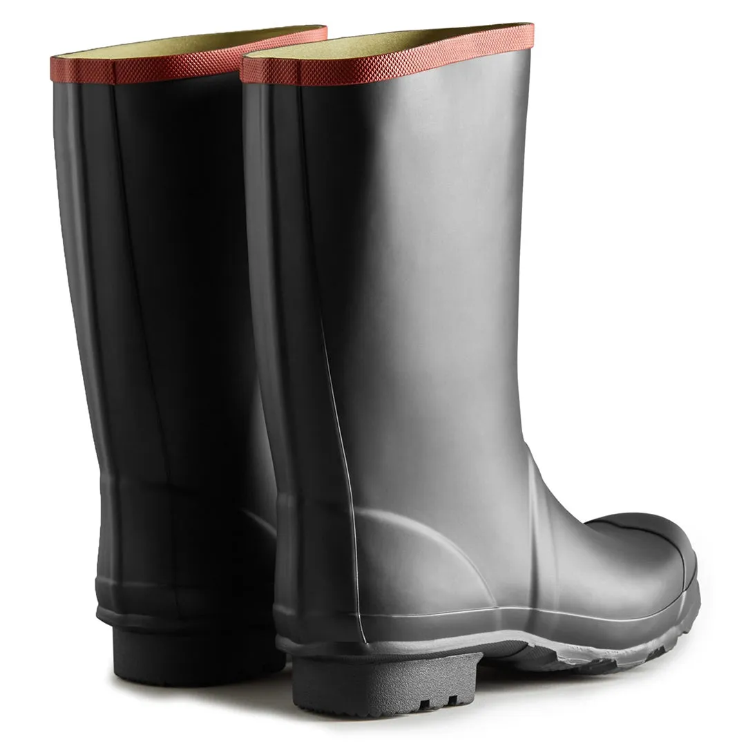 Argyll Short Knee Wellington Boots - Black by Hunter