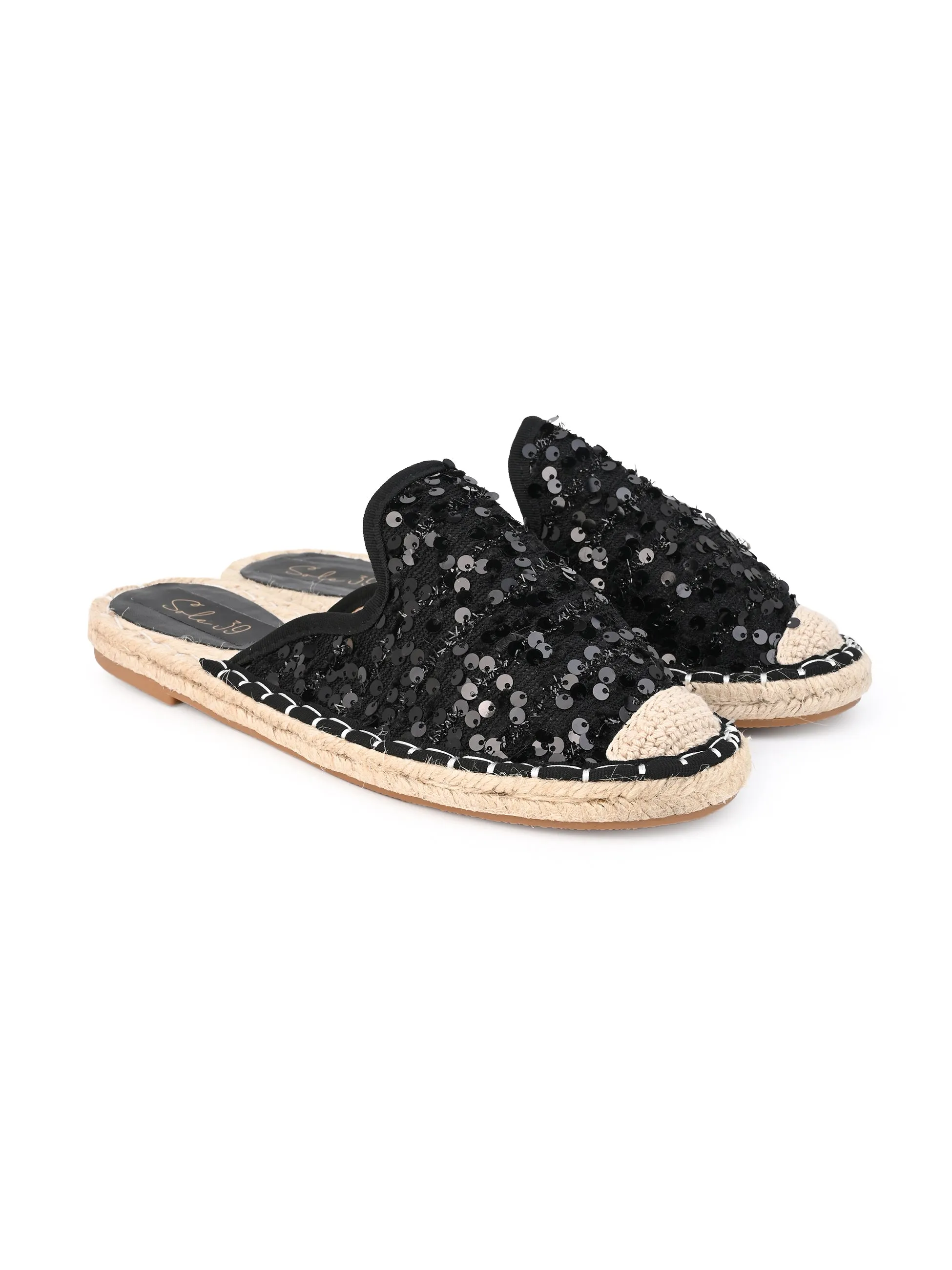 Black Mule Espadrilles