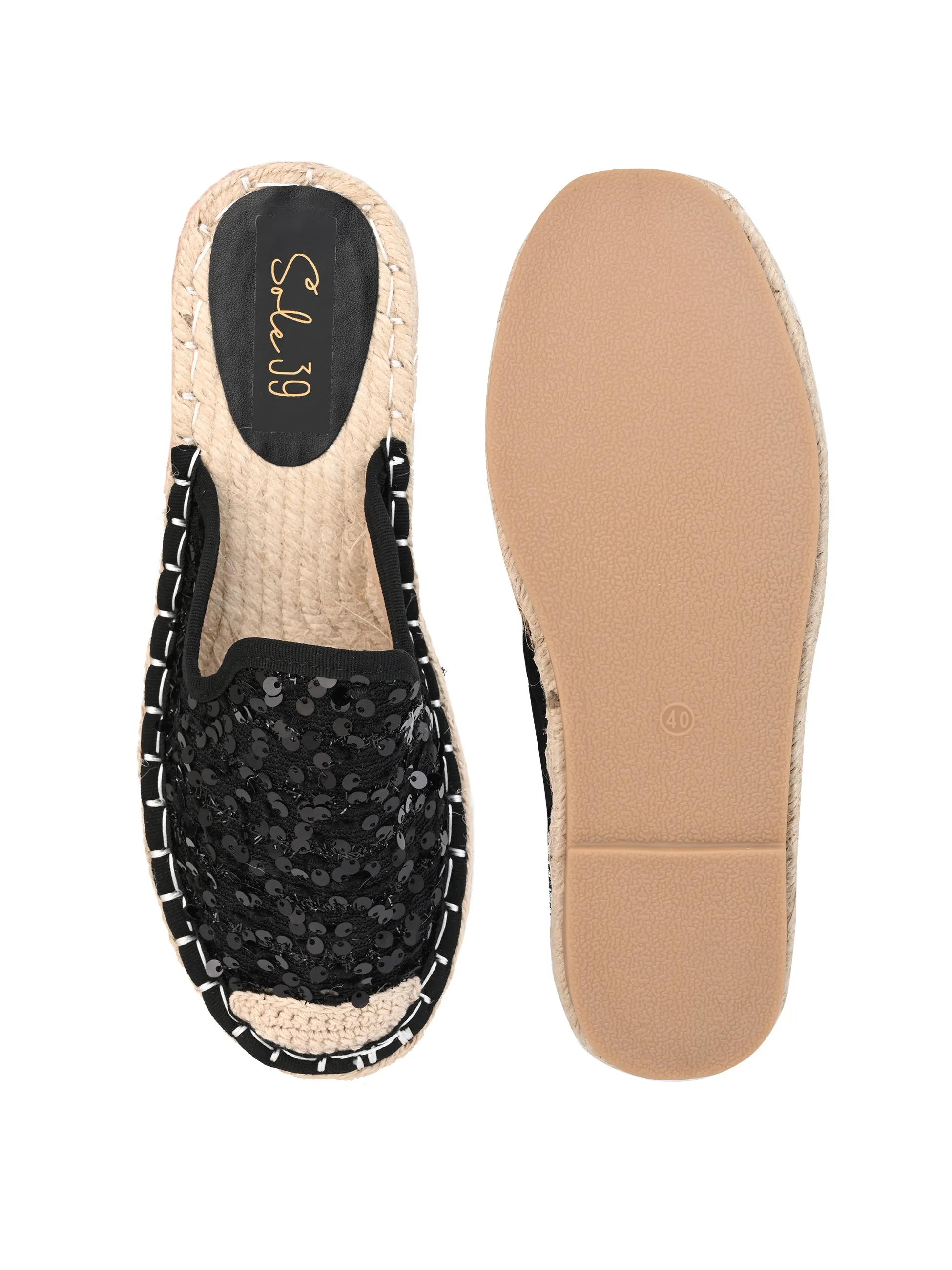 Black Mule Espadrilles