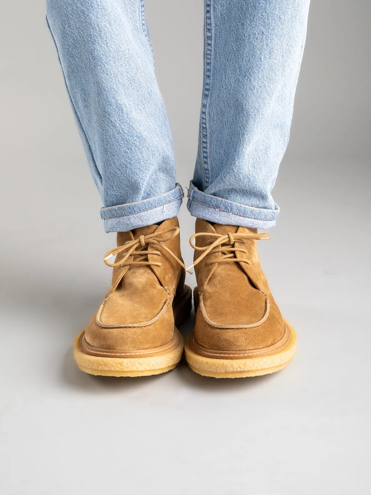 BULLET 001 - Taupe Suede Chukka Boots