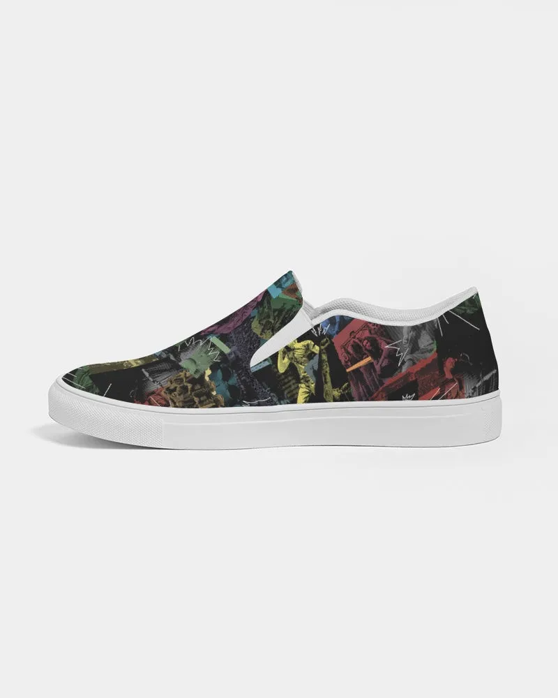 Cali Roots Riddim Collection All Over Print Mens Slip-On Canvas