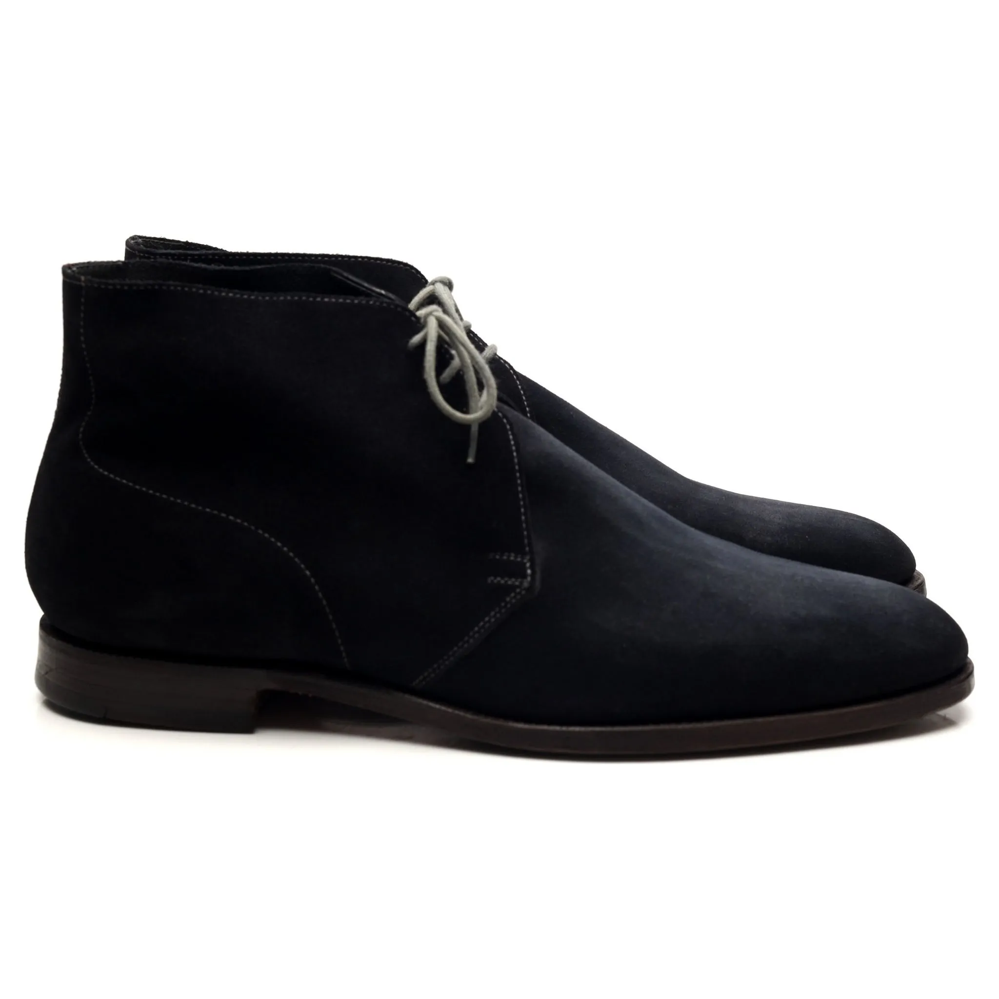 'Chukka' Navy Blue Suede Chukka Boots UK 11.5 E