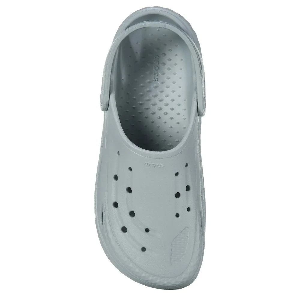 Crocs slip-ons, gray