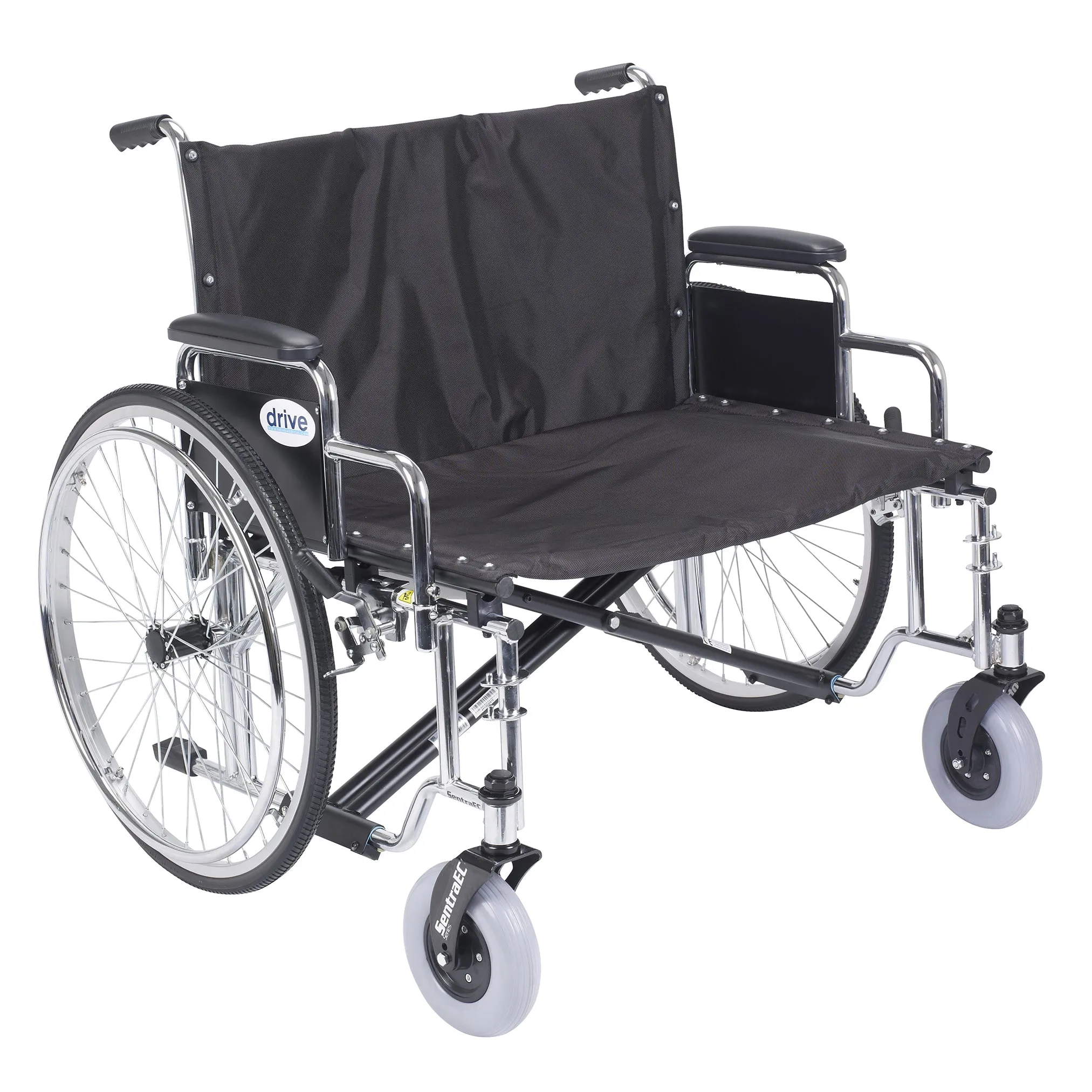 Drive Medical std30ecdda Sentra EC Heavy Duty Extra Wide Wheelchair, Detachable Desk Arms, 30" Seat