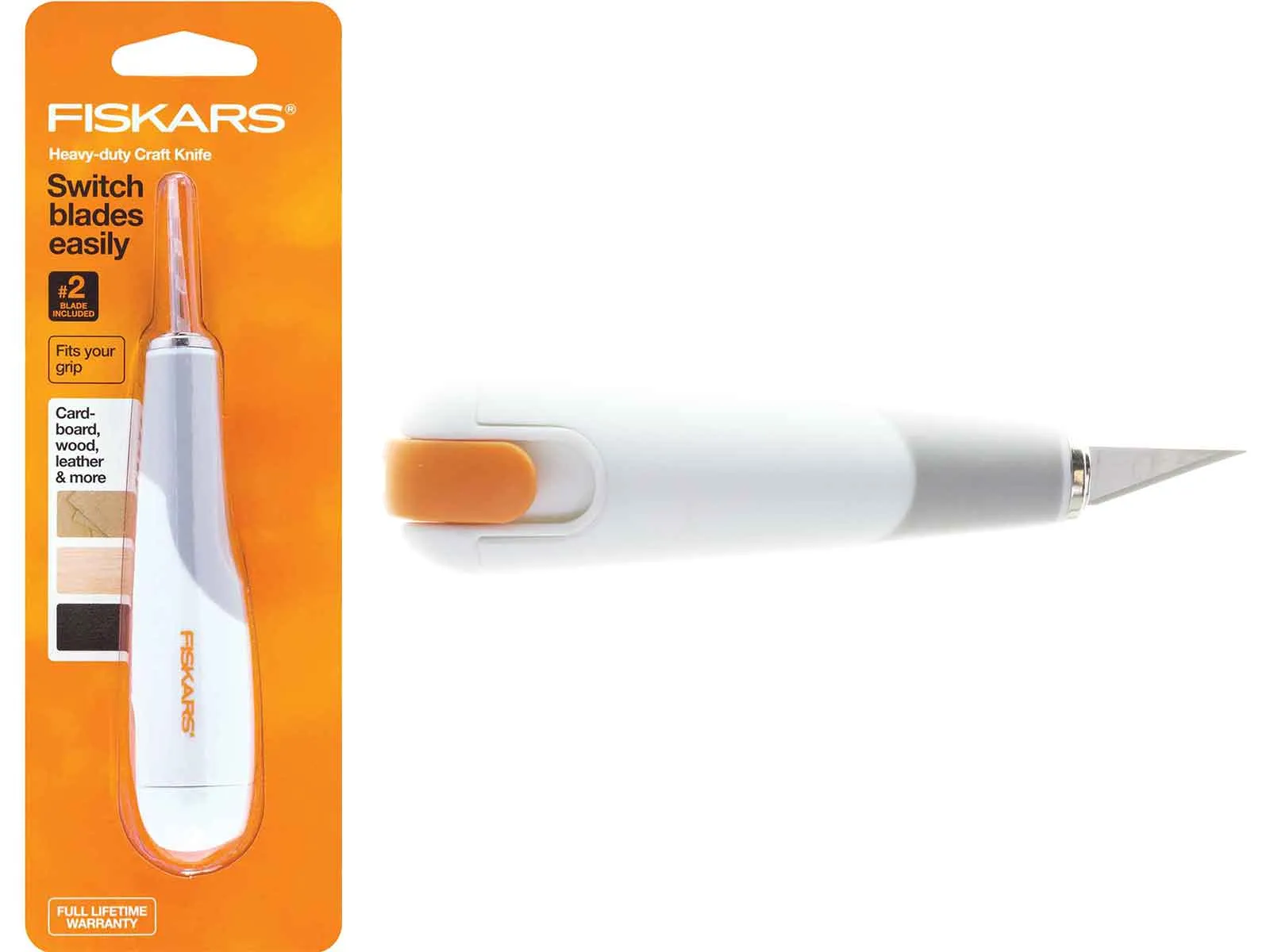 Fiskars 165100-1002 Heavy-duty Easy Change Detail Knife