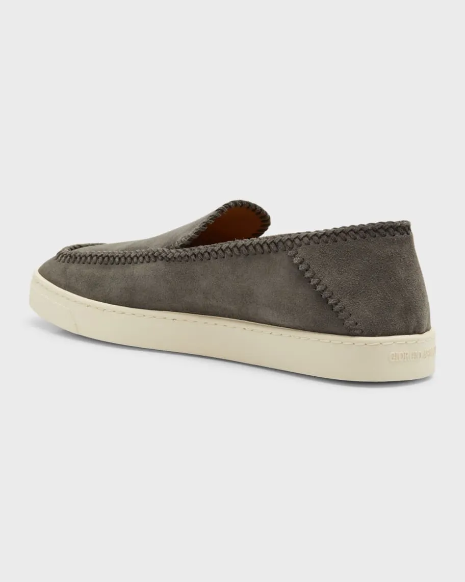 Giorgio Armani men's suede slip-ons