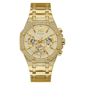 Guess Momentum Gold Tone Multi-Function Gents Watch GW0419G2