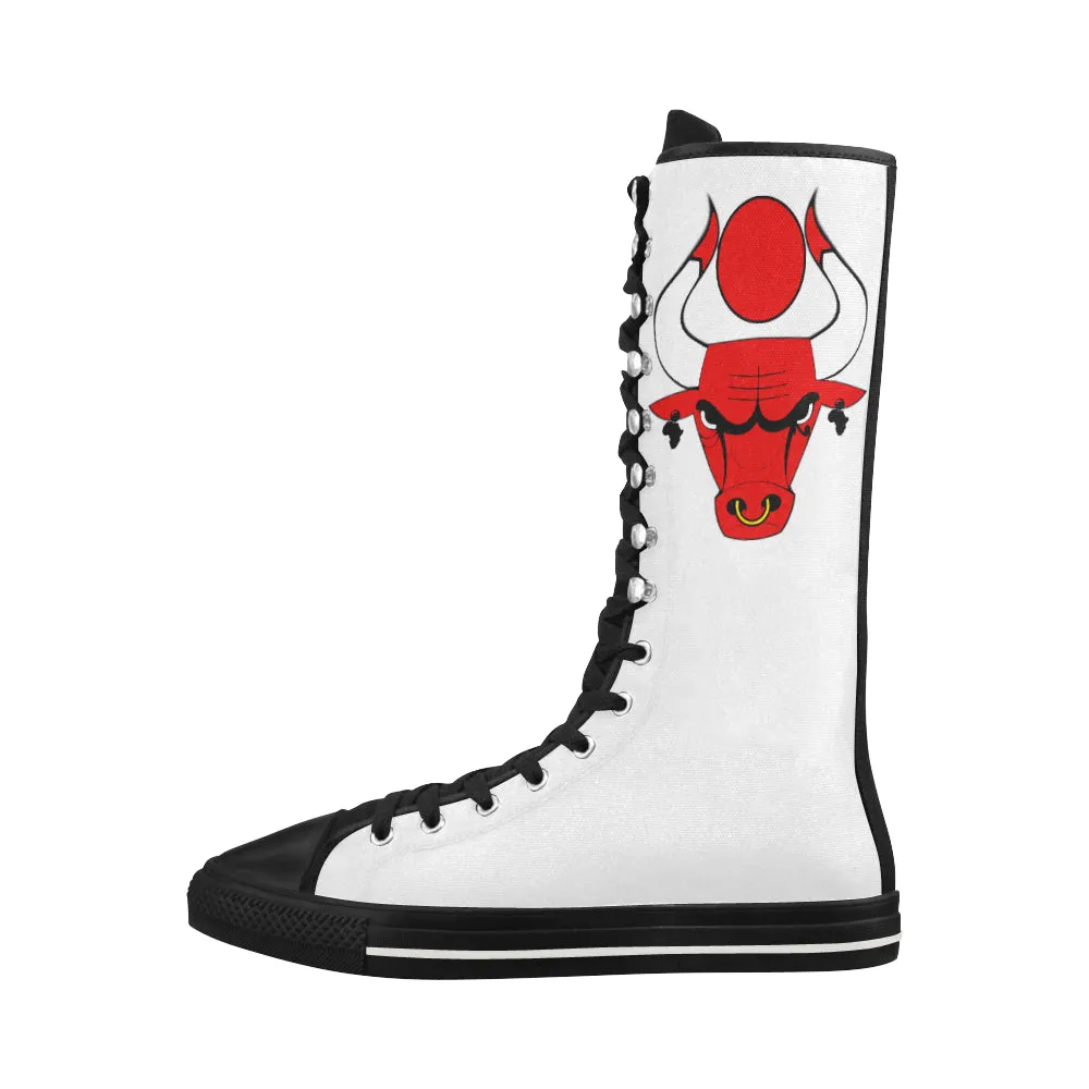 HATHOR BULL Canvas Long Boots For Women