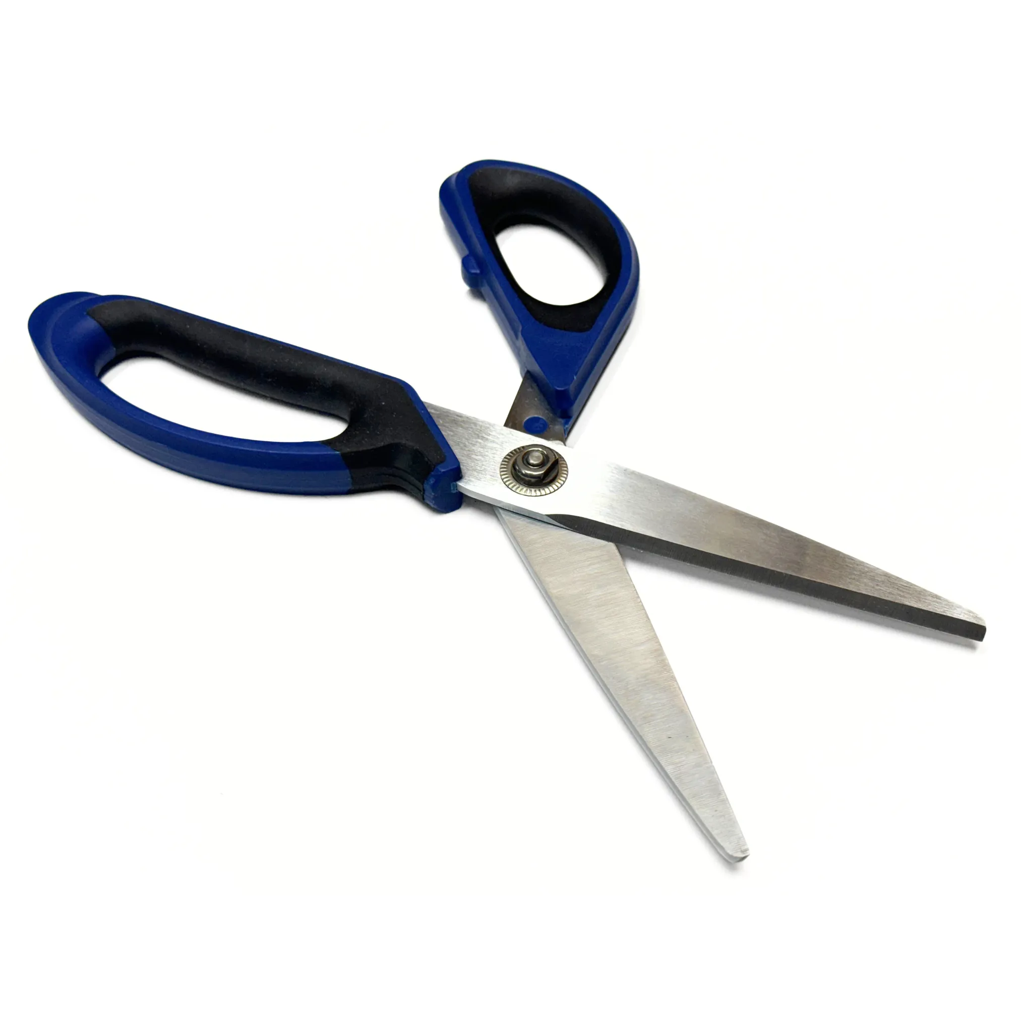 Heavy Duty Straight Scissors with All Metal Core, Iron Carbide Edge and Ruler