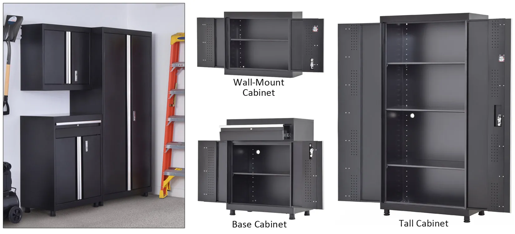 Heavy Duty Welded Steel Modular Garage Cabinets