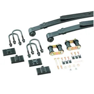 Hotchkis Multi-Leaf 1-1/2 in Lowering Leaf Spring - Hardware / Pads / Shackles - Black Paint - GM F-Body 1967-69 / GM X-Body 1968-74