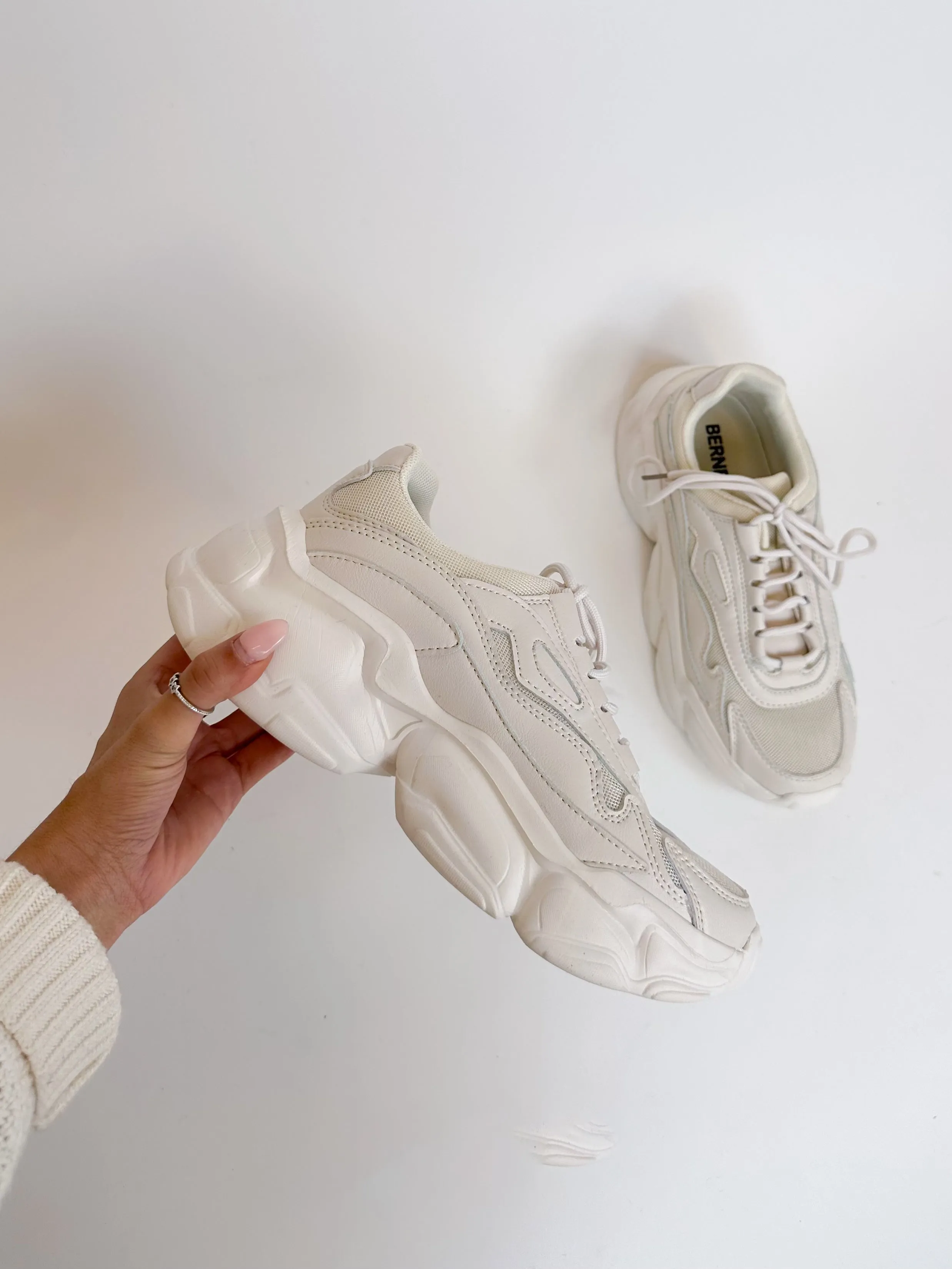 Lucy Beige Chunky Sneakers