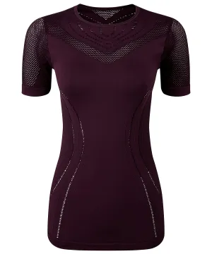 Mulberry - Women's TriDri® seamless '3D fit' multi-sport reveal sports top