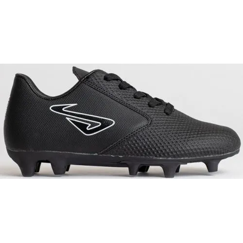 Nomis Rapid FG Kids Footy Boot - Black/Black