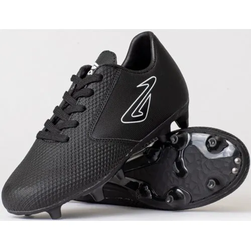 Nomis Rapid FG Kids Footy Boot - Black/Black