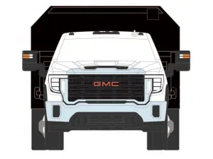 PRE-ORDER 2022 GMC Sierra 3500HD w/ Dump Bed - Summit White (Exclusive) Diecast 1:64 Scale Model - Karson Diecast Co. 51563A