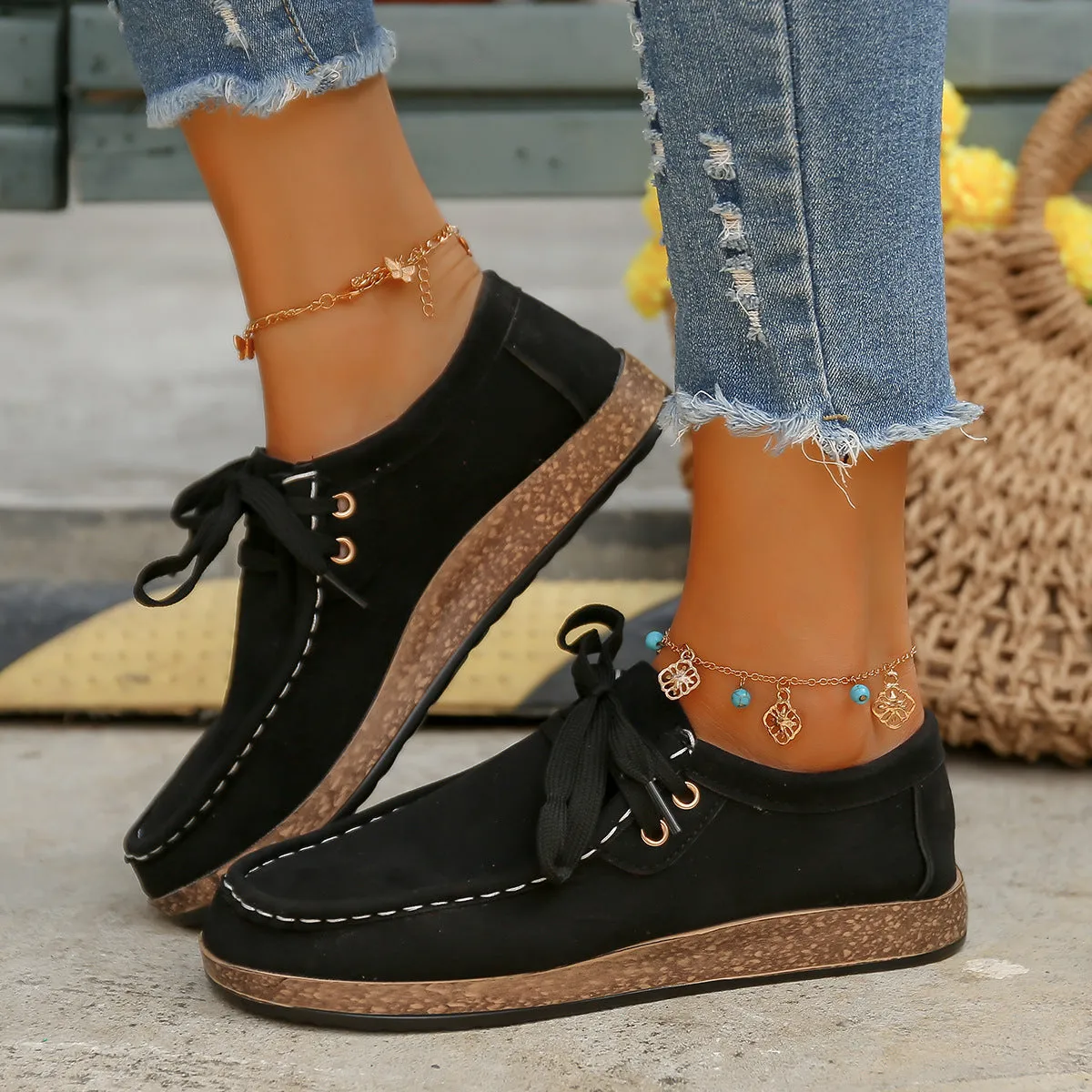 Quinn Lace-Up Slip-Ons