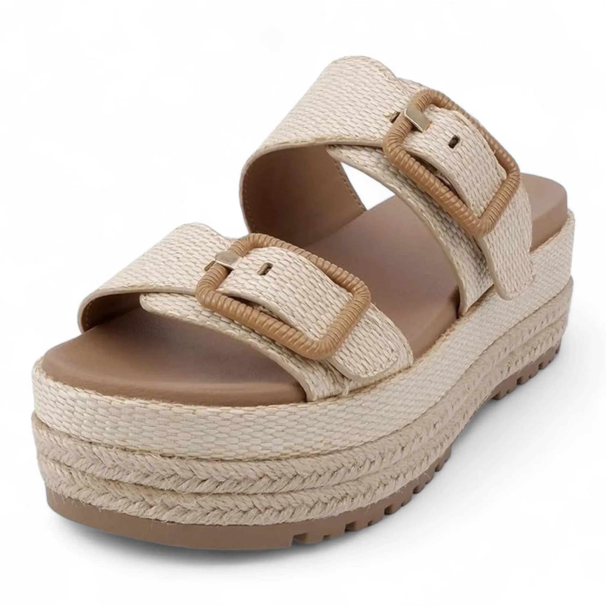 Resort Double Strap Platform Sandals