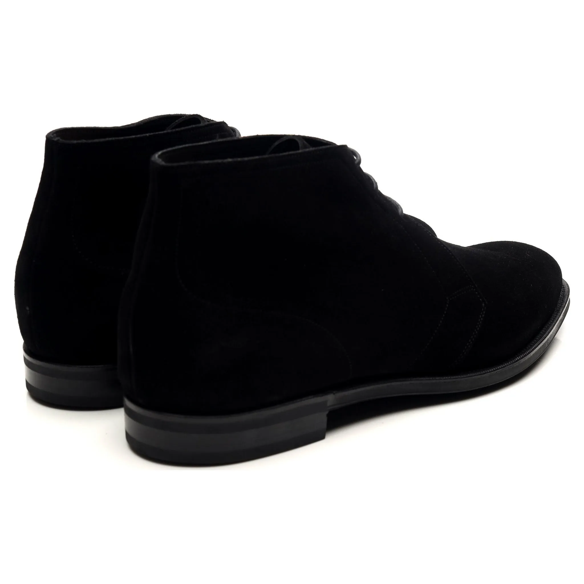 'Shanklin' Black Suede Chukka Boots UK 9 E