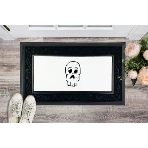 Skull and Cross Bones Sublimation Heavy Duty Door Mat