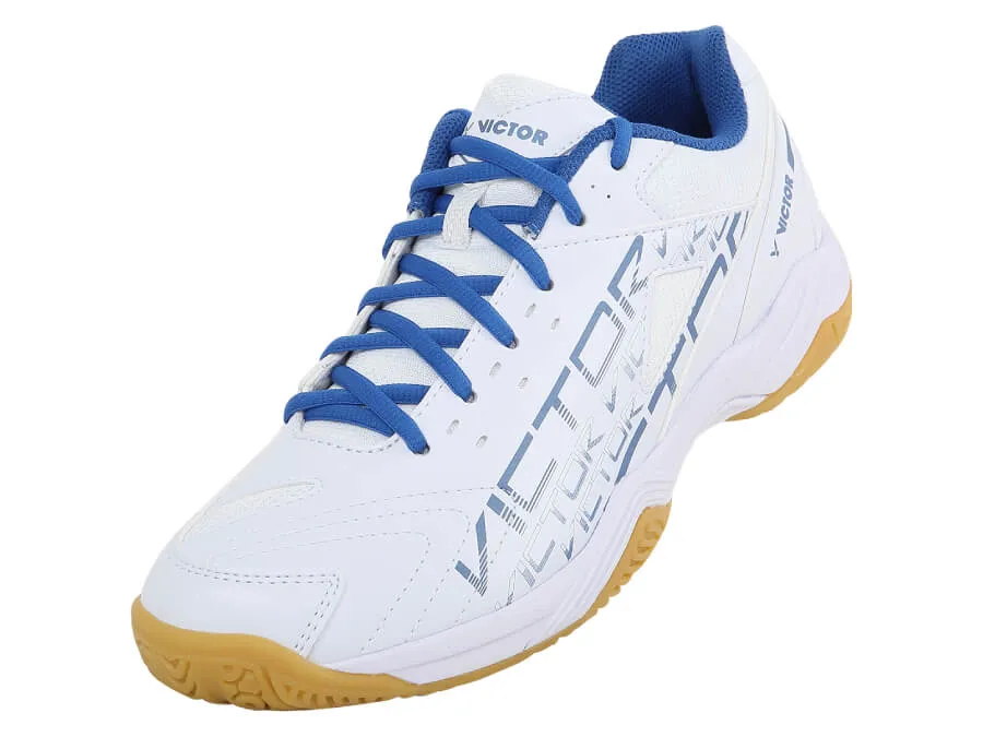 Victor A170 AF Court Shoes [White/Nautical Blue]