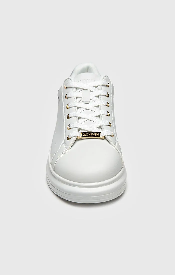 White Crystal Fade Sneakers