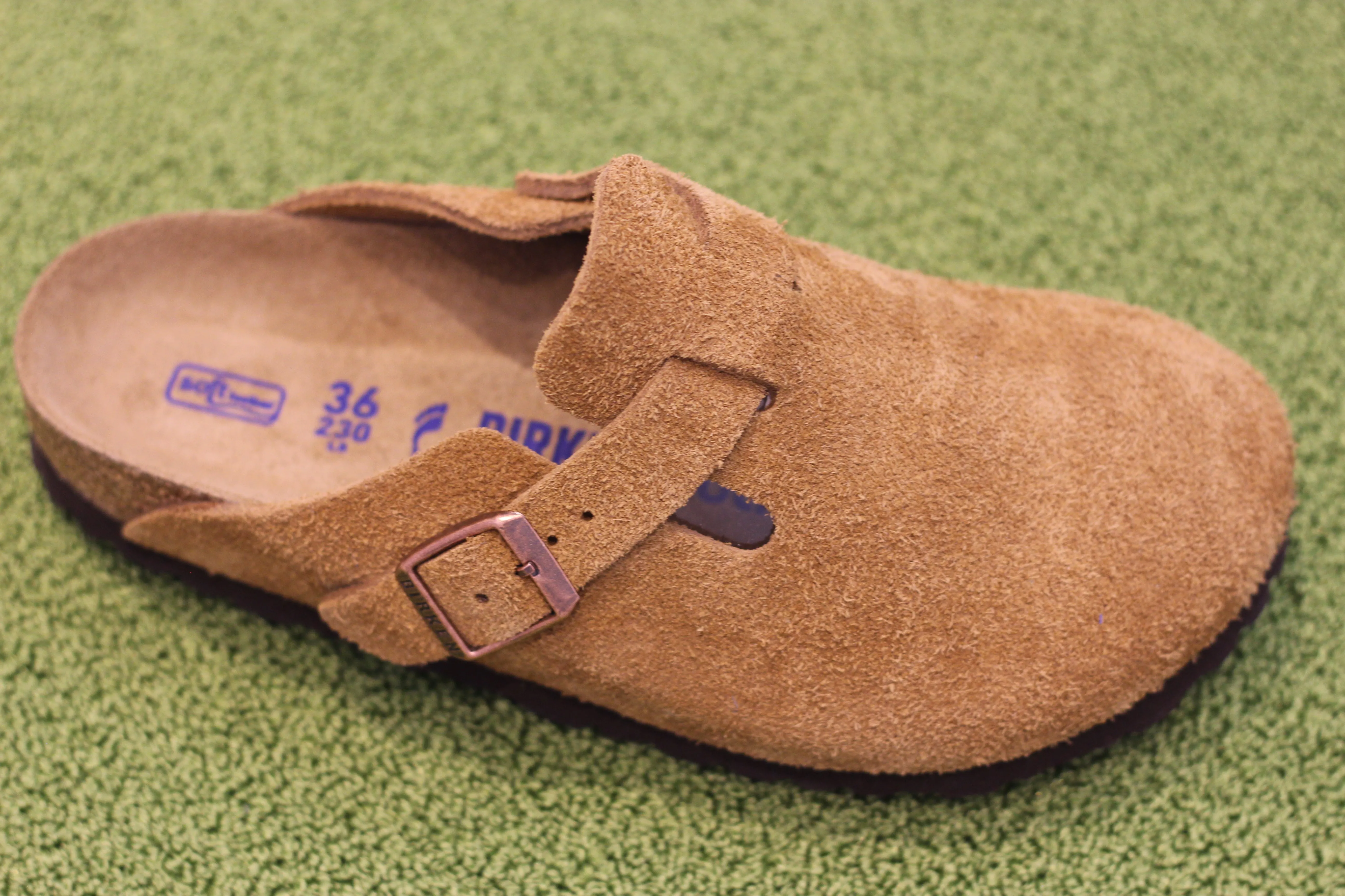 Women's Boston Clog - Mink Suede